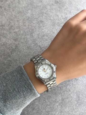 【 日本直送 名牌中古包 】TAG Heuer 腕錶 銀色 不鏽鋼 Professional 200 wk1311 石英 j455hr