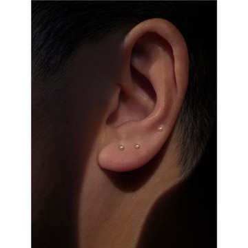 S925純銀超級迷你1.5mm鋯石耳釘養護耳洞氣質百搭防過敏小巧日常