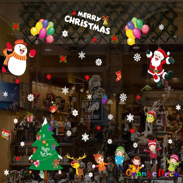 【橘果設計】耶誕party 壁貼 牆貼 壁紙 DIY組合裝飾佈置 耶誕聖誕