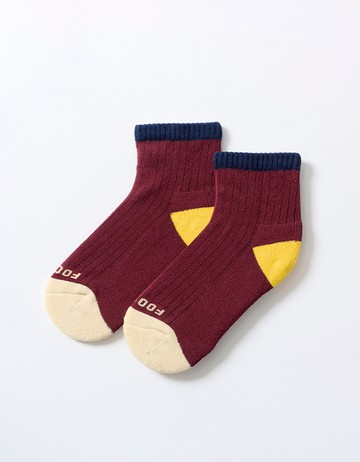 巧拼好繽友運動氣墊襪(童)- 磚紅