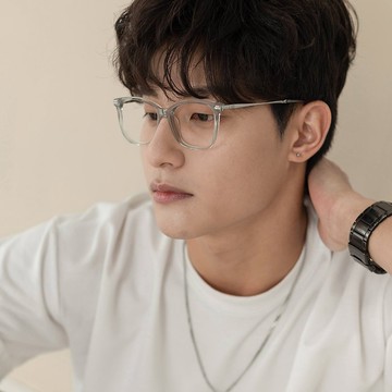 FROMEYES 高折射率濾藍光×透明灰貓眼框眼鏡