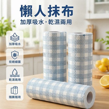 桃園出貨✨ 姜妍同款加厚格子抹布 乾濕兩用廚房清潔布 一次性不織布 25x20cm大尺寸家用