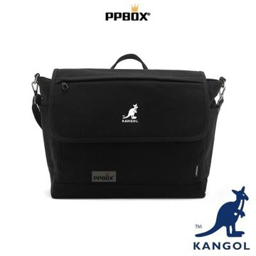 KANGOL 硬挺 郵差包 附背帶 包包 【65558707】