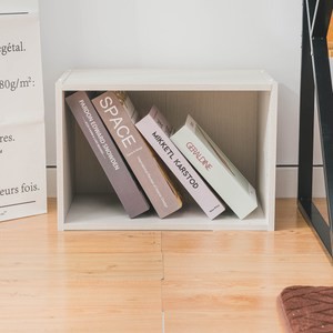 樂嫚妮 收納空櫃-2入組-木紋白色