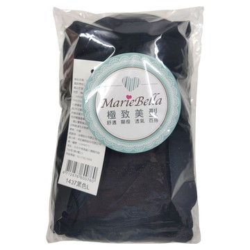 MarieBella 六角力學寬肩帶背心式長版美體衣 (經典黑)  L