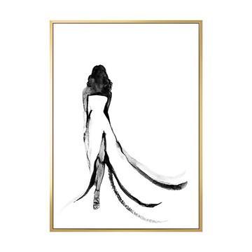 菠蘿選畫所 女王的台步 30 x 40cm 金色 1幅