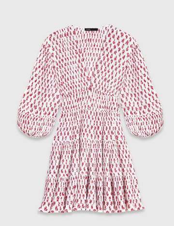 碎花圖騰V領洋裝