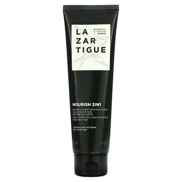 Lazartigue, Nourish 2 IN 1，高營養低洗髮水，適合乾燥、濃密的頭髮，5.1 液量盎司（150 毫升）