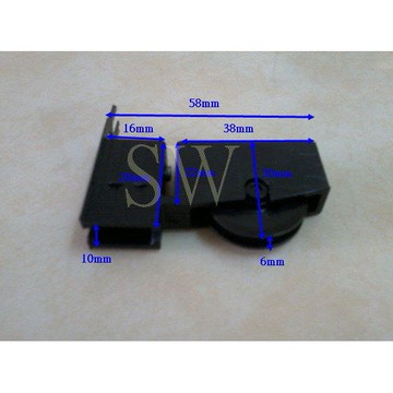 紗窗輪 氣密窗輪 RB-01 紗窗調整輪 塑膠輪 紗門調整輪 鋁窗輪 鋁門輪 《昇瑋五金》