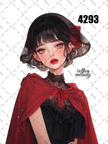 original sticker no.4293 人物貼紙 原創貼紙 原創人物貼紙 裝飾貼紙 cotton melody