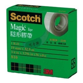 3M Scotch 810-3/4 隱形膠帶 面寬19mm/一捲入(定118) 紙盒裝-明祥【APP滿額下單10%點數(單一帳號最高5000點)】1/31止