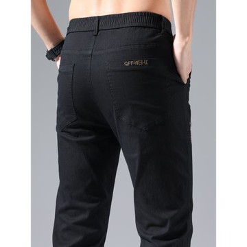 2025夏季薄款男士休閑褲男款直筒寬松長褲中腰青年韓版修身褲子男