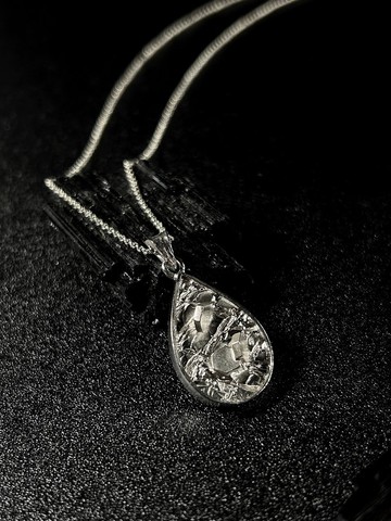 仿生礦脈吊墜 - 水滴型