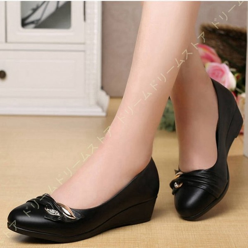 走れる パンプス レディース 歩きやすい 痛くない 立ち仕事 靴 就活 ウェッジ ローヒール ママシューズ ローヒール フォーマル リクルート ビジネス 歩きやすい 通販 Lineポイント最大0 5 Get Lineショッピング