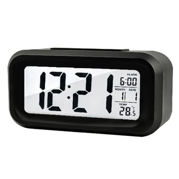 懶人鬧鐘 ABS材質  黑色