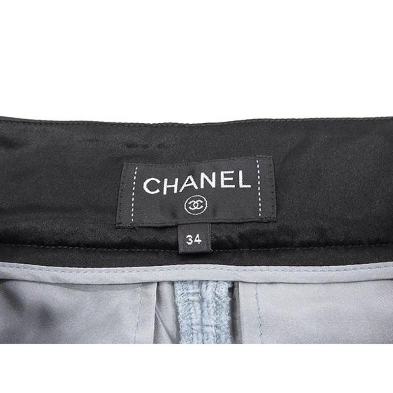 シャネル ツイード パンツ レディースサイズ34 ウール P54370 CHANEL