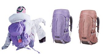 粉紅 後背包大容量可A4資料夾50L抗撕裂護腰耐磨超輕防水尼龍