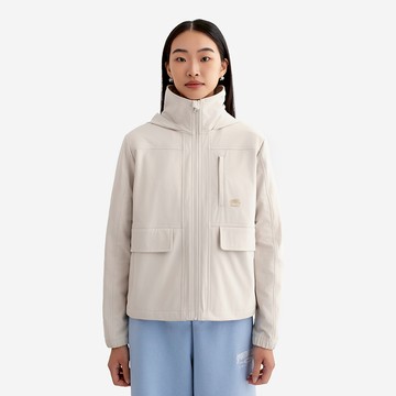 Roots 女裝- ATHLEISURE 平織外套 (淺卡其)