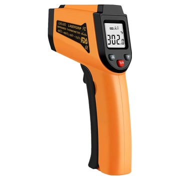 AHOYE 測溫槍 快速測溫 LCD大螢幕顯示  1支  橘色