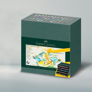 【Faber Castell】PITT藝術筆精裝版套組60色(原廠正貨)