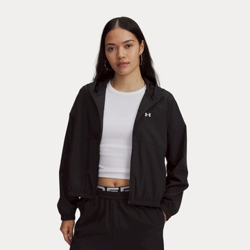 UA 女 Rival Woven 連帽外套 人氣新品