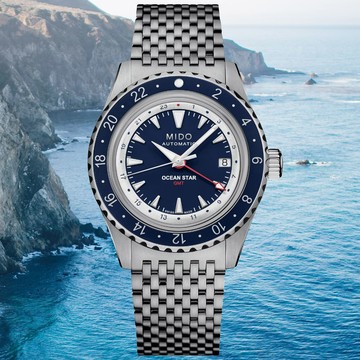 MIDO美度 OCEAN STAR 海洋之星 GMT 潛水機械腕錶 40.5mm / M0268291804100