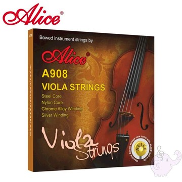 中提琴弦 Alice 愛麗絲 A908 尼龍弦 套弦 整組1-4弦-愛樂芬音樂