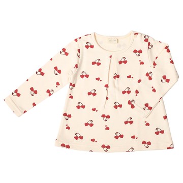 akachan honpo - 長袖休閒上衣-滿版印花-紅色