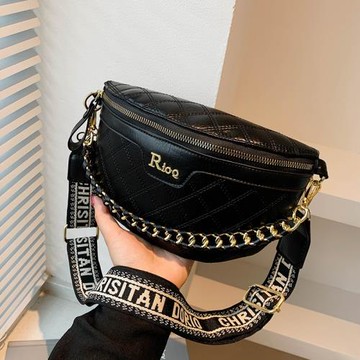 菱格小包包2025新款潮網紅百搭時尚腰包女ins小眾胸包單肩斜挎包