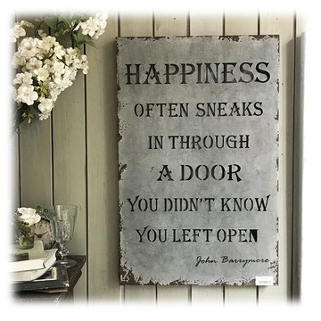 法式復古做舊鐵質鏤空英文壁掛 拍攝道具 店鋪裝飾1入