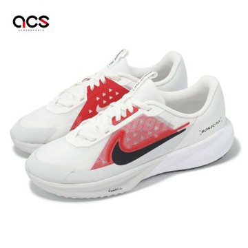 Nike 慢跑鞋 Sonic Fly GS 大童 女鞋 米白 紅 緩震 運動鞋 FZ0017-101
