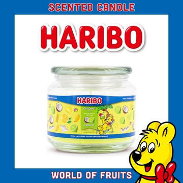 【HARIBO CANDLE 哈瑞寶】促銷! 小熊軟糖香氛蠟燭  椰子萊姆 (300g)