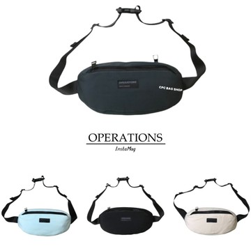 OPERATIONS 休閒尼龍布 側背腰包 胸包 斜背包 側背胸包 側背包 男用包 男生包包 女生包包 (現貨)