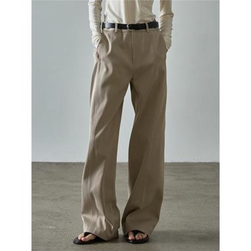 Facade pattern休閑褲女春秋low classic高腰顯瘦直筒闊腿褲長褲