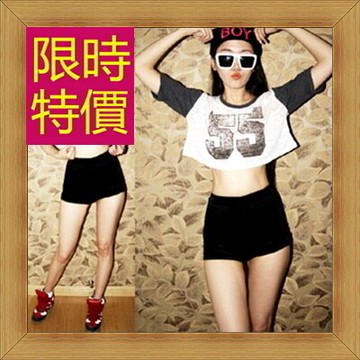 現貨+預購 T恤 短袖露肚裝-性感流行純棉質女短版上衣55a50【獨家進口】【米蘭精品】