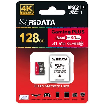 【RiDATA錸德】  micro SDXC USH-III A30 A1 128GB 記憶卡 /個【APP滿額下單10%點數(單一帳號最高5000點)】1/31止