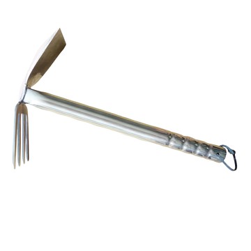 小美紀 全白鋼叉鋤 全長38公分 重量580公克  1支