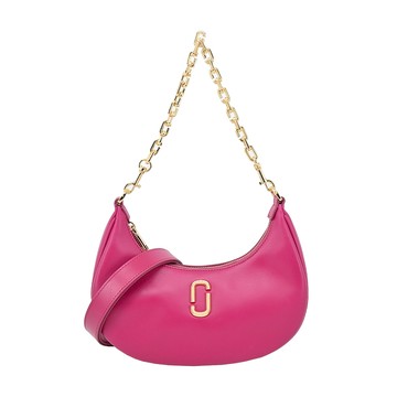 MARC JACOBS THE CURVE皮革鏈帶手提/肩背包-芭比粉_廠商直送