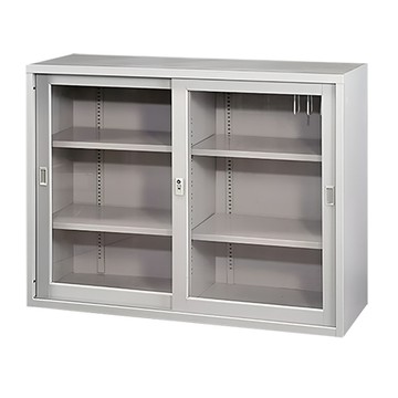 OCEAN 4尺玻璃拉門公文櫃/有中隔(限送雙北-新竹)