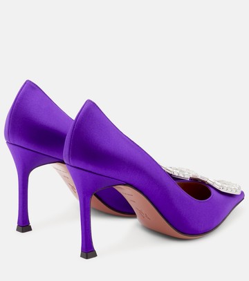 Amina Muaddi Camelia satin pumps