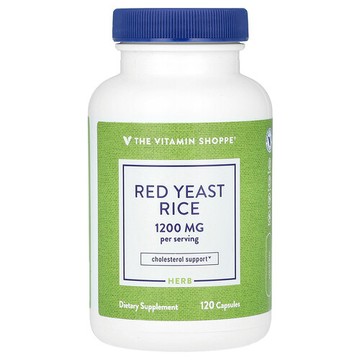 The Vitamin Shoppe, 紅曲米，1200 毫克，120 粒膠囊（每粒膠囊 600 毫克）