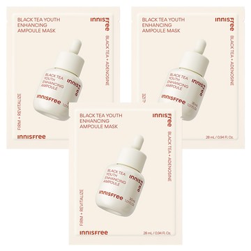 INNISFREE 台灣公司貨 紅茶極效修護安瓶面膜  3個  1個裝