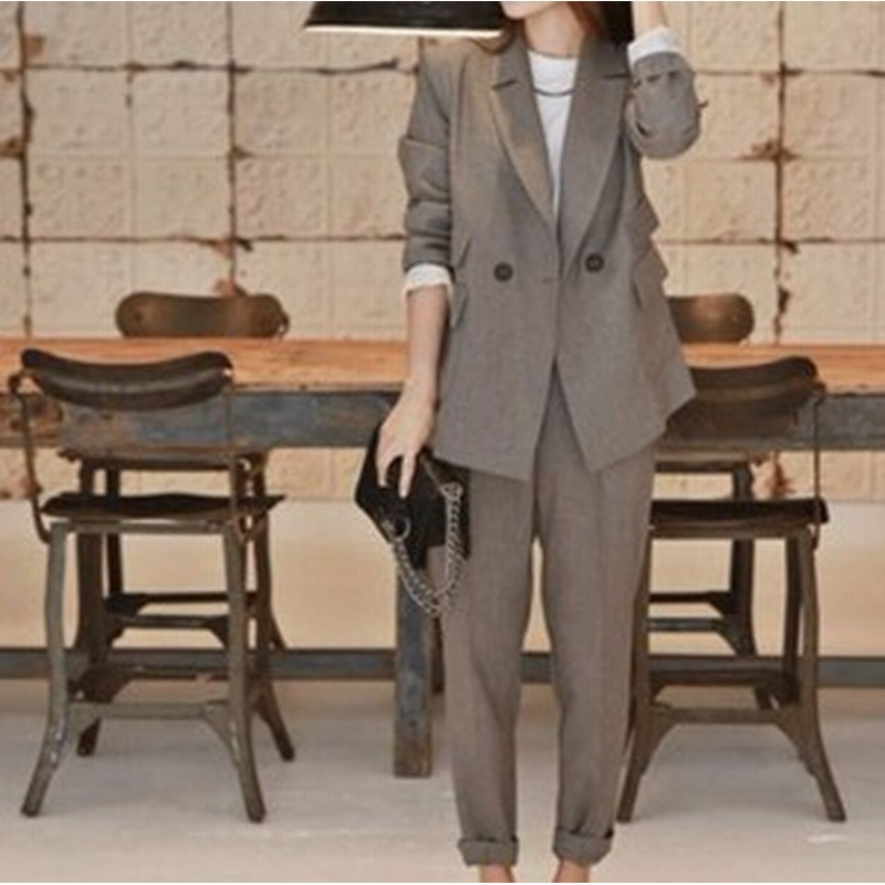 パンツスーツ セットアップ 襟あり フォーマル 大きいサイズ ダブルボタン サブリナパンツ レディース スーツ ジャケット ゆったり 黒 3l 通販 Lineポイント最大get Lineショッピング