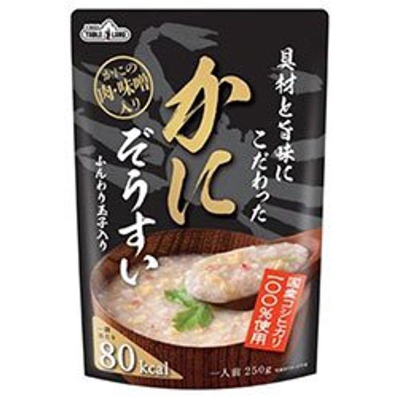 丸善食品工業 テーブルランド 具材と旨味にこだわったかにぞうすい 250gパウチ×24(12×2)袋入×(2ケース)