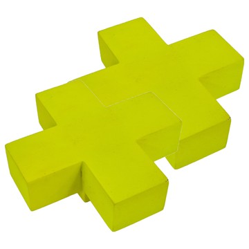 HA HK 幾何壁掛 創意牆面裝飾掛鉤 2入  芒果木 深黃色  芒果木荷蘭 深黃色  2盒