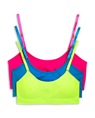 KatieJnyc Girls' Seamless Cami Bralette, 3 Pack - Big Kid
