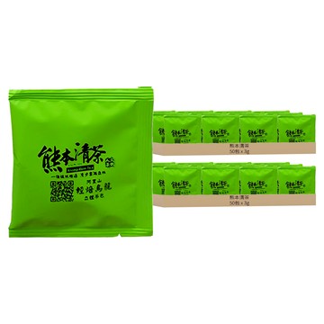 熊本清茶 阿里山輕培烏龍立體茶包  50包  3g  2盒