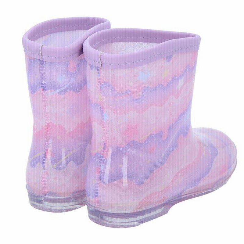 ☆ ユニコーンパープル ☆ 18cm ☆ キッズレインシューズ 女の子