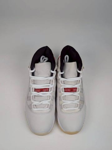 微瑕疵-左右腳鞋面中底泛黃 378037-016 M105 Air Jordan 11 “Platinum Tint” 奶油白