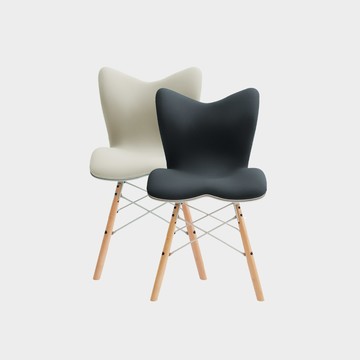 【2入組】Style Chair PM 健康護脊座椅 雲感款 2入組 (奶油白+沉靜黑)
